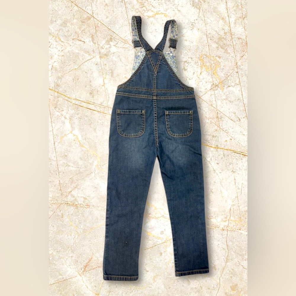 Mini Boden Little Girls’ Denim Overalls. Like new! Size 5-6Y. - Picture 2 of 4